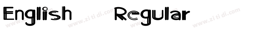 English 157 Regular字体转换 English 157 Regular字体转换